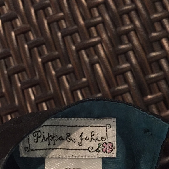 Pippa & Julie turquoise plaid holiday dress. 12M - Picture 5 of 5